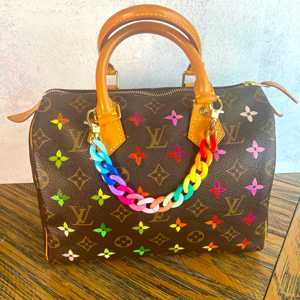 Louis Vuitton speedy 25 Vintage hand painted.